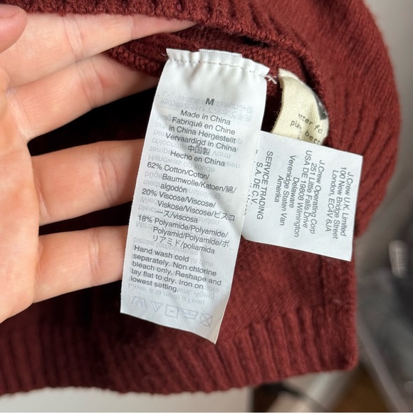 Madewell Lightweight Sleeve Double V-Neck Sweater in Burnished Mahogany - Picture 7 of 9